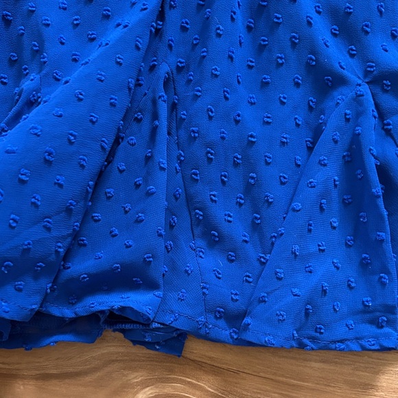 Trixxi Royal Blue Textured Dress - Picture 5 of 6